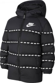 Nike Gewatteerde jas met donsvulling en logoprint - Zwart - Maat 164 / L