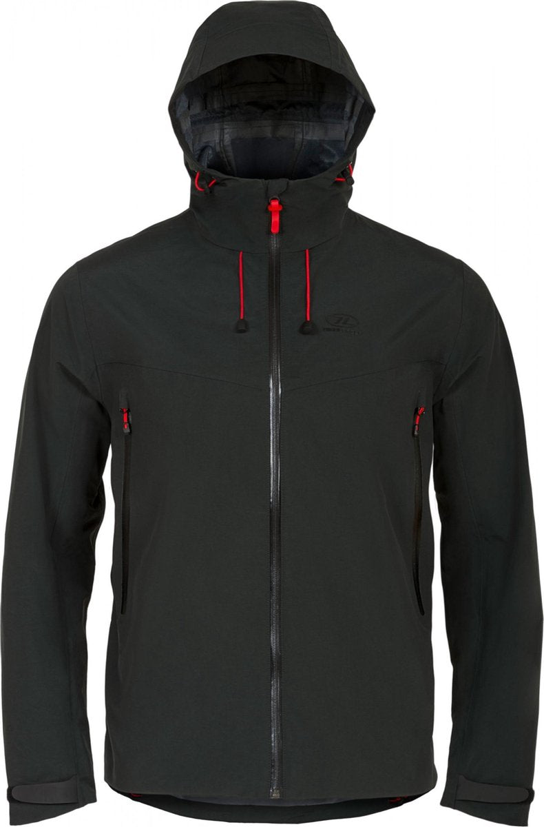 Highlander outdoor jas Munro Mountain Jacket - 3 laags - Zwart - XL