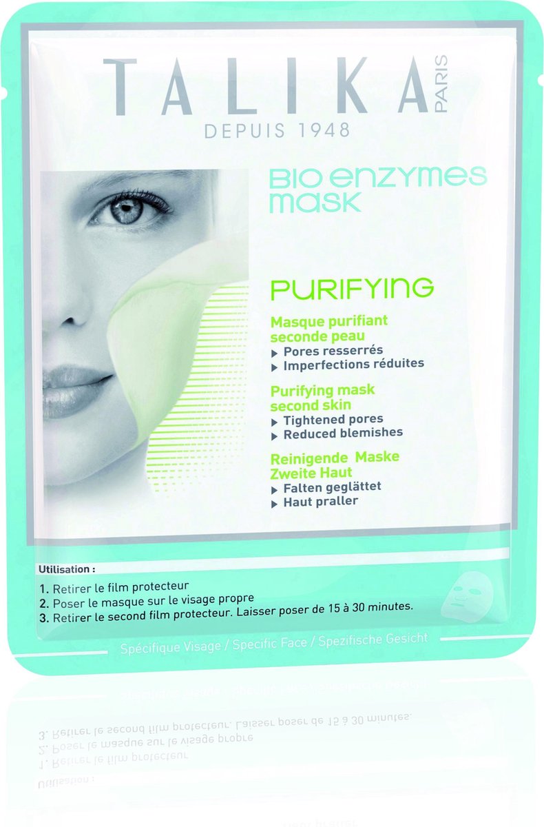 Talika Bio Enzymes Puryfing Mask - 1 sheet - Reinigend masker
