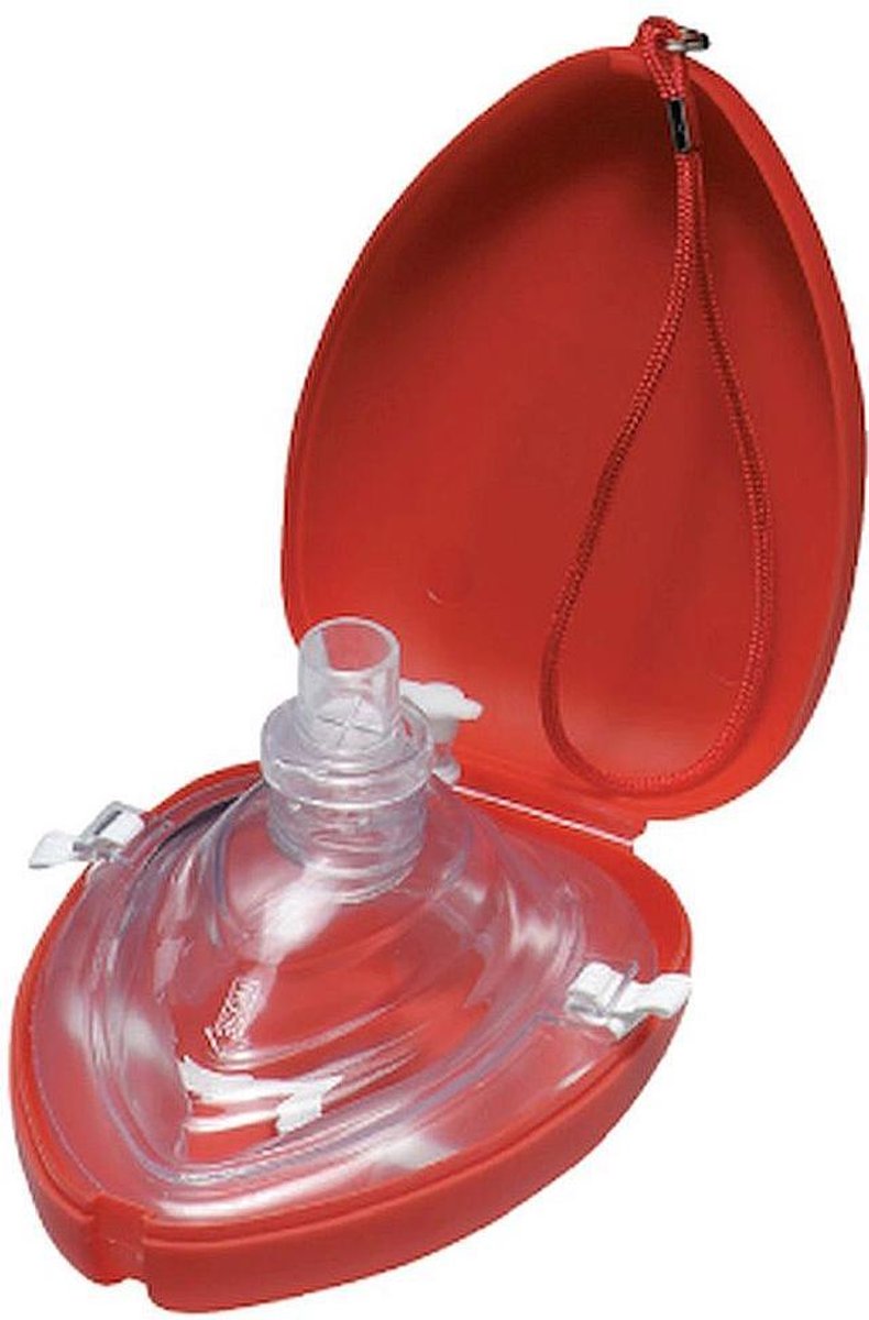 Reanimatiemasker - Beademingsmasker in hardcase - Met extra filter/ventiel - Pocketmask