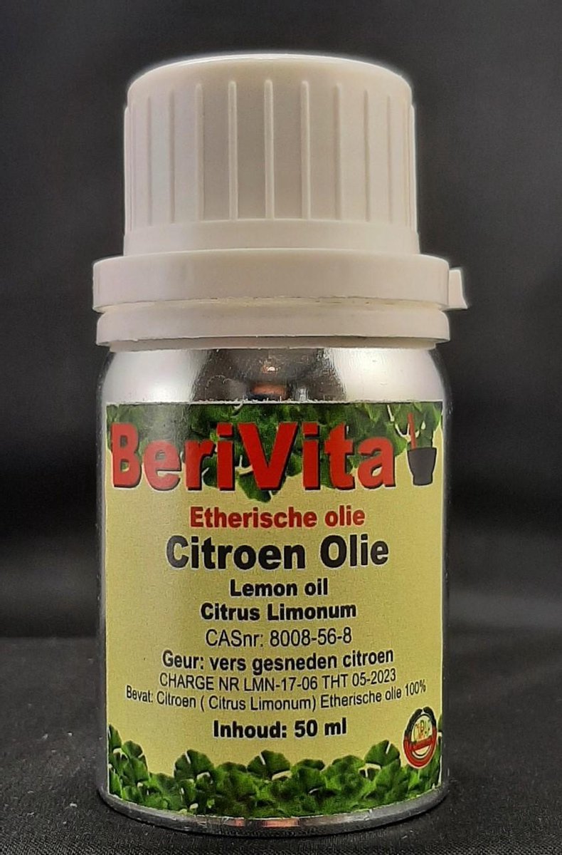 Citroenolie 100% 50ml - Etherische Citroen Olie van Citroenschillen - Lemon Oil