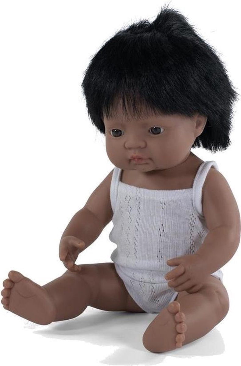 Miniland Babypop Jongetje Met Vanillegeur 38 Cm  Wit Pakje