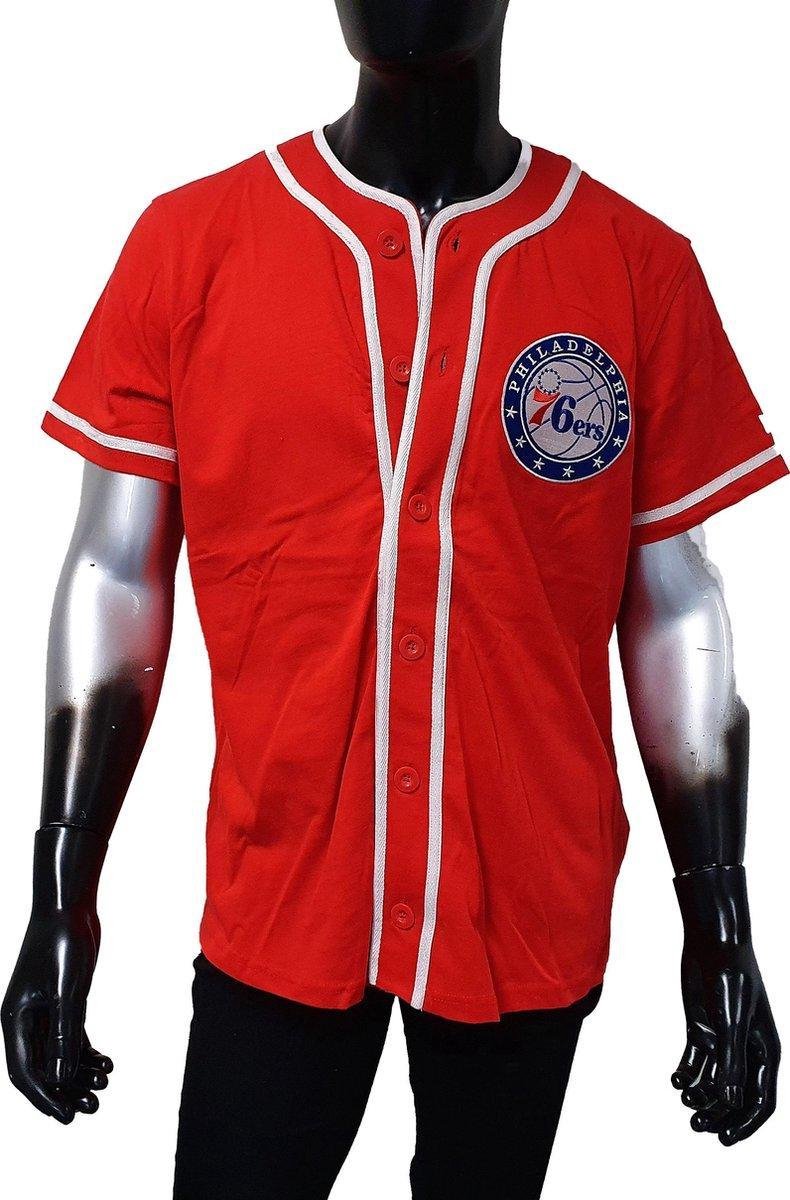 NBA PIPING BUTTON UP PHI76E FDR MAAT L