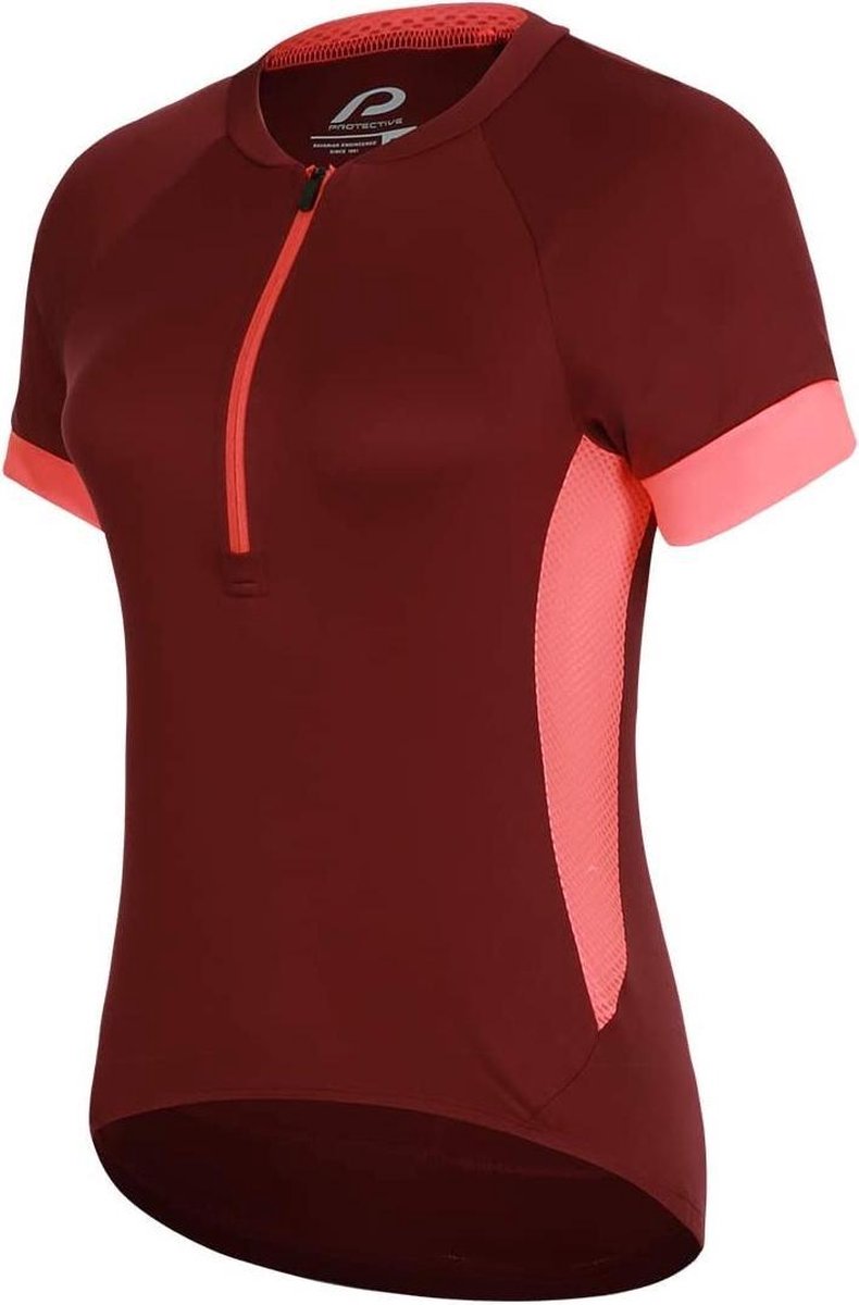 Protective Fietsshirt P-heart Dames Polyester Rood Maat 38