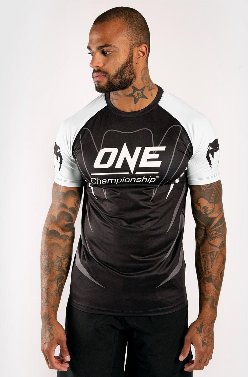 Venum X ONE FC Dry Tech T-shirt Zwart Wit Kies uw maat: S