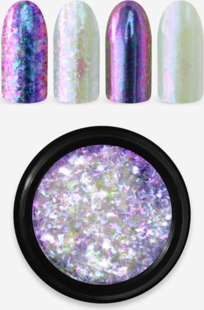 Moyra - rainbow flakes - pink/roze