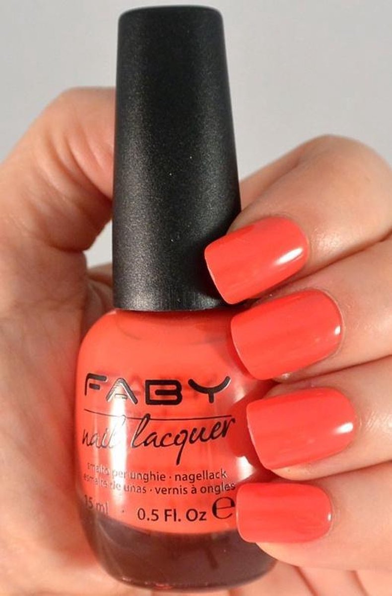 Faby Nagellak Friends 4ever Dames 15 Ml Vegan Koraaloranje