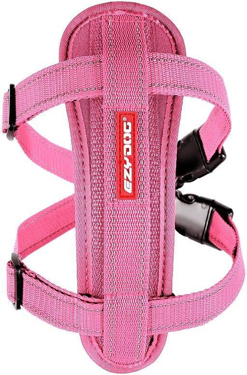 EzyDog Chest Plate Hondenharnas / tuig - M - Roze