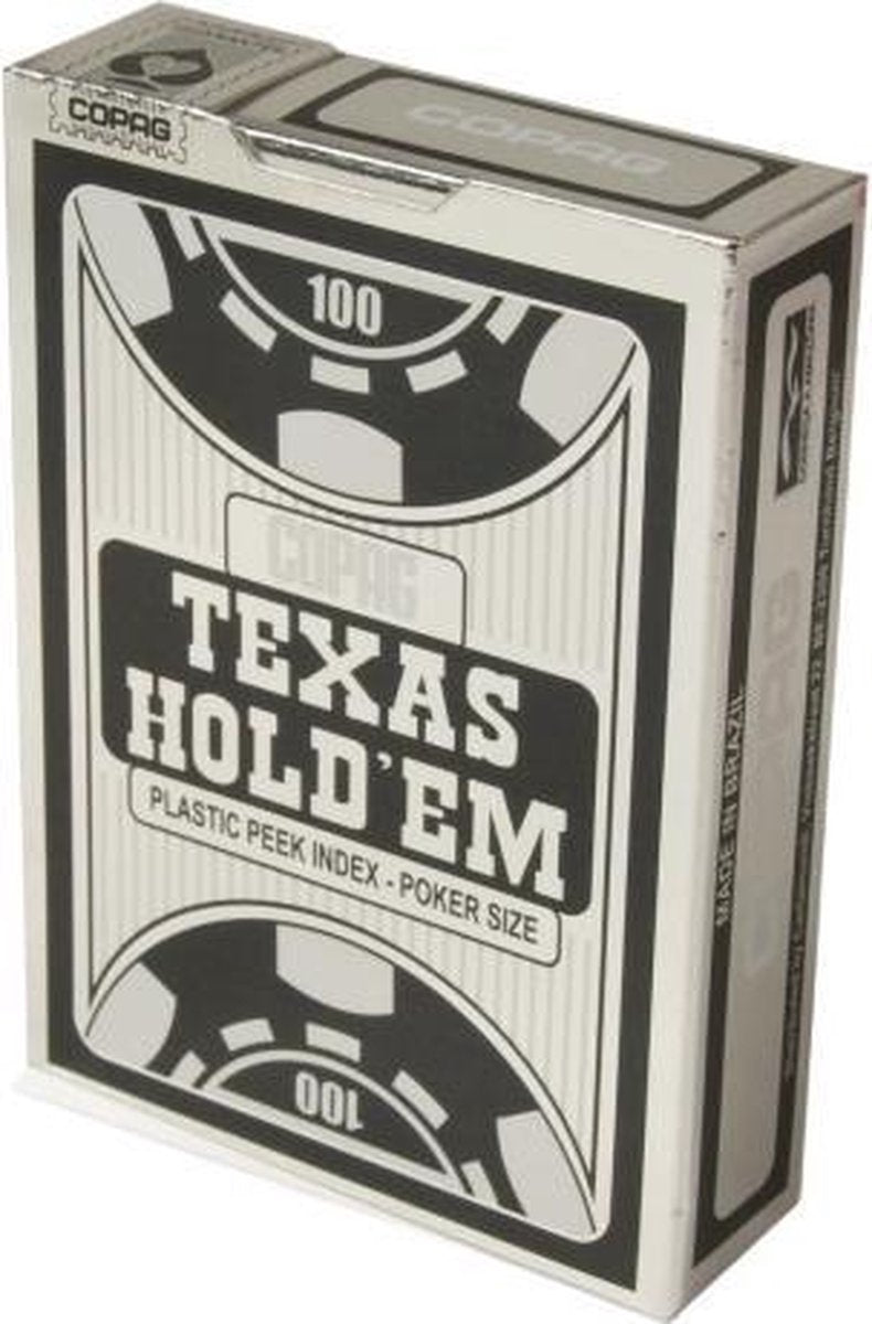 Cartamundi Speelkaarten Poker Texas Hold'em Zwart