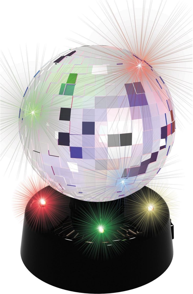 PartyFunLights Discolamp - Spiegelbol - Roterend - LED