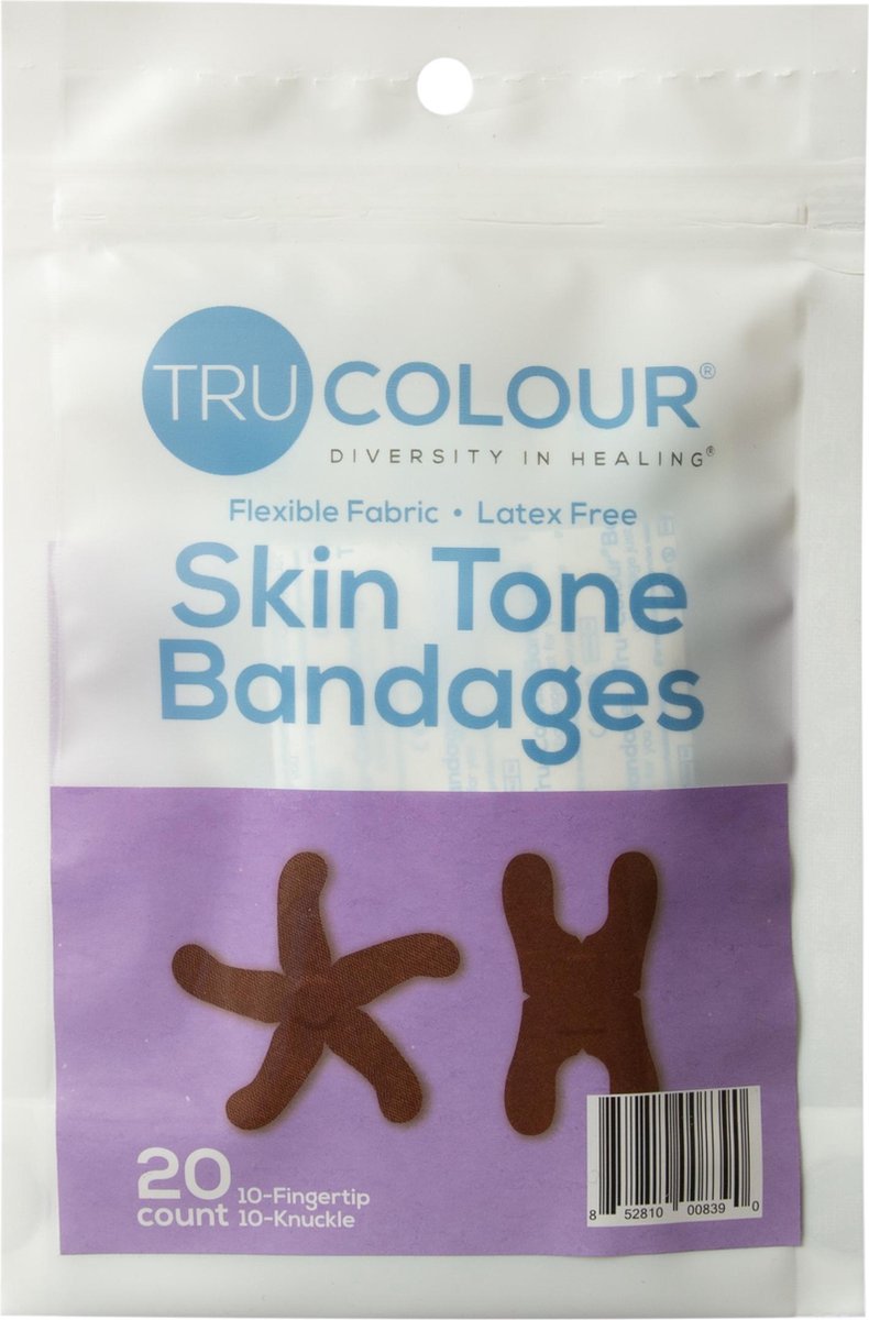 Tru-Colour Skin Tone Pleisters voor Vingertop & Knokkels: Paars