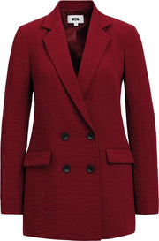 WE Fashion Dames regular fit double-breasted blazer - Maat S (34)