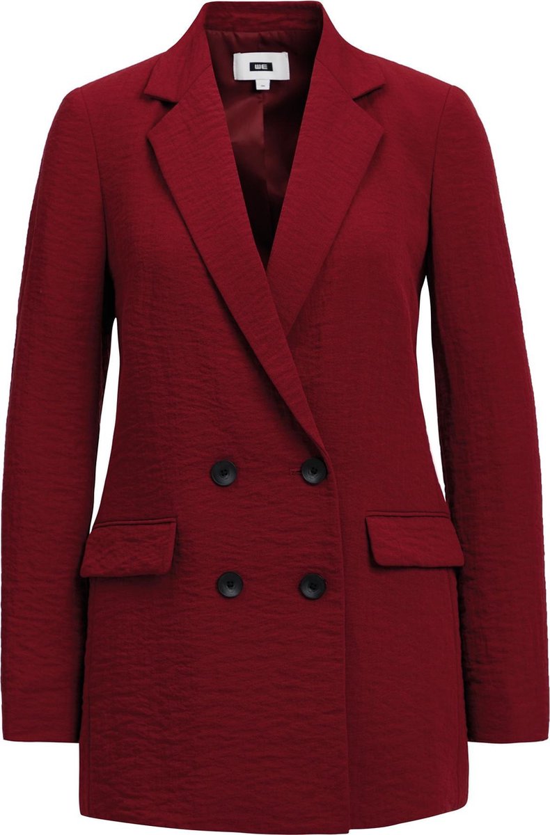 WE Fashion Dames regular fit double-breasted blazer - Maat S (34)
