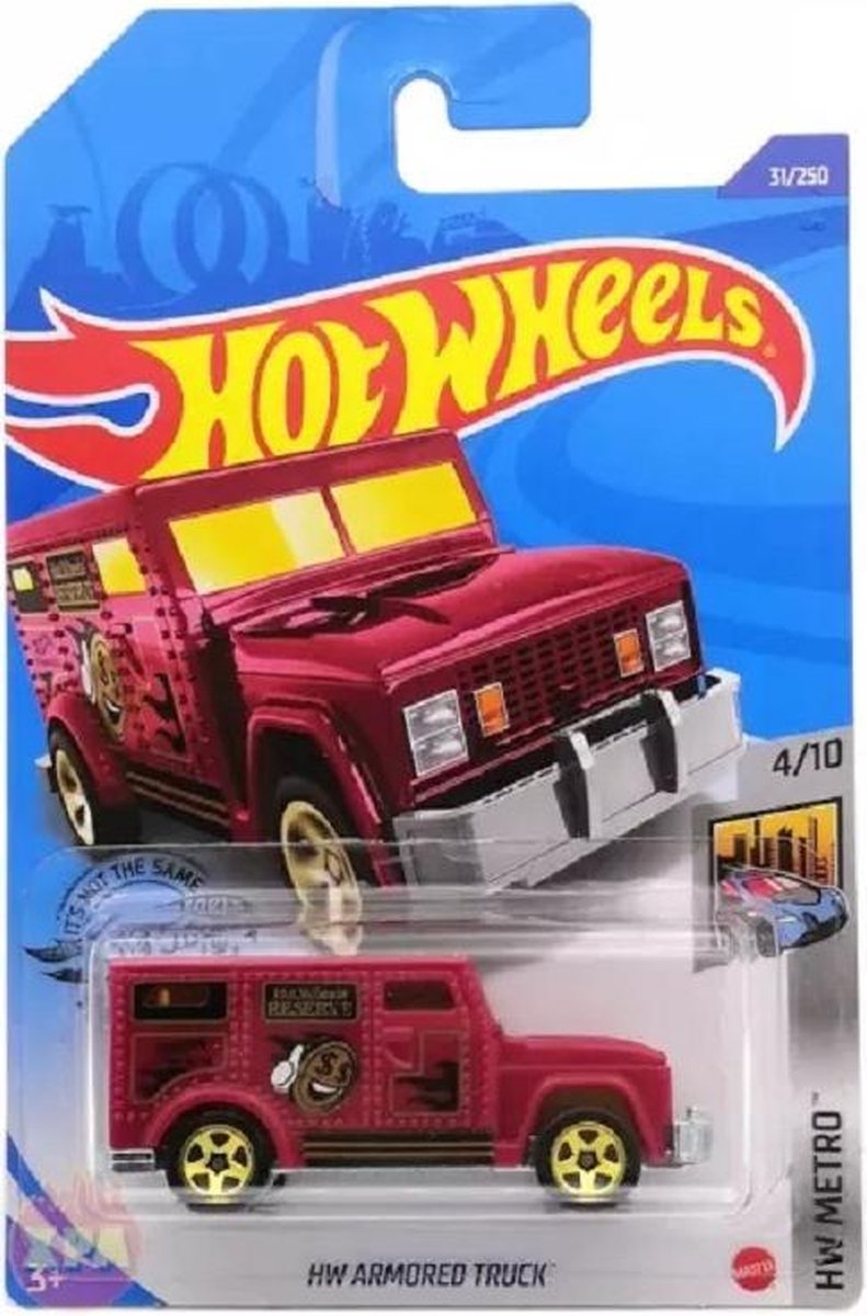 Hot Wheels Die Cast voertuig Armored Truck - Schaal 1:64