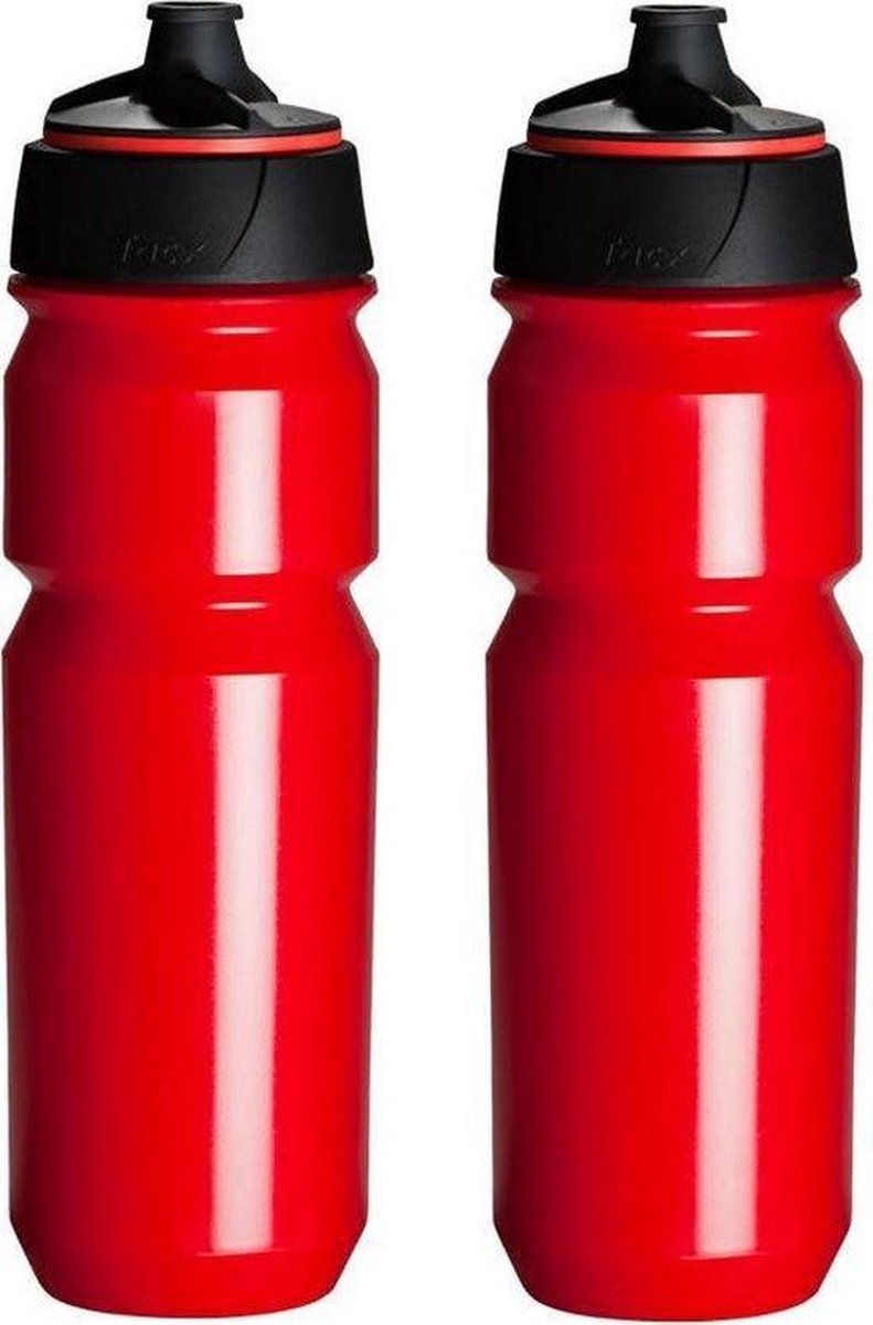 2 x Tacx Shanti Drinkbus 750 ml - Rood- Bidon - Drinkfles