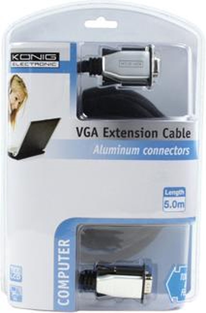 Konig Vga Kabel Verlengkabel 5m
