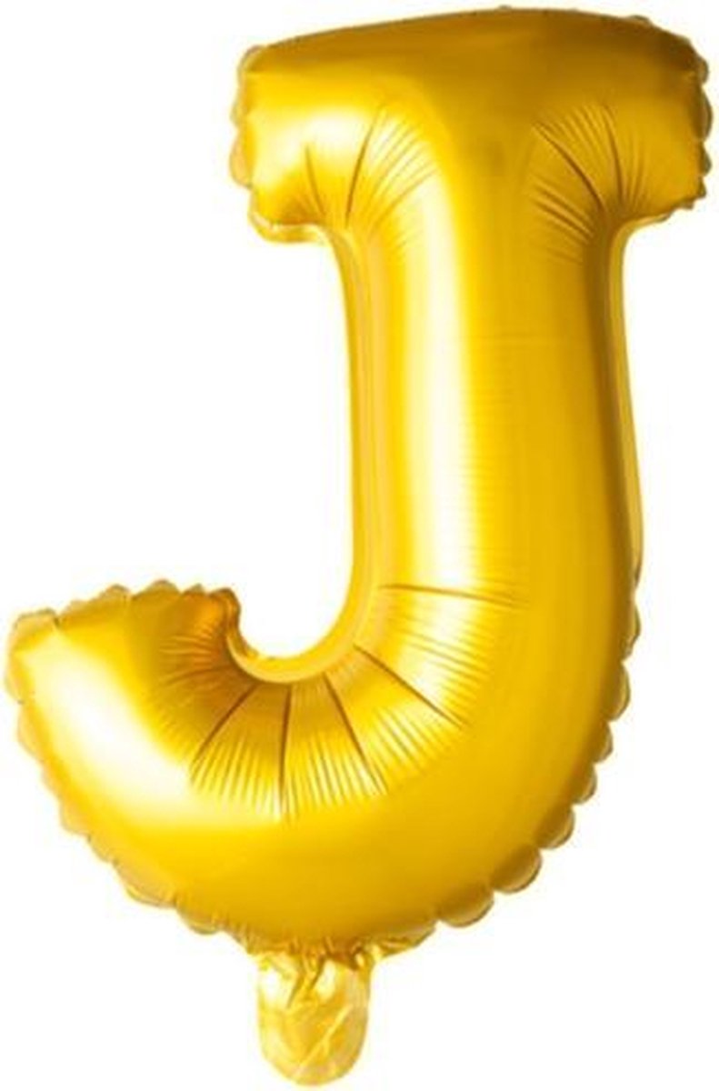 ballon - 100 cm - goud - letter - J