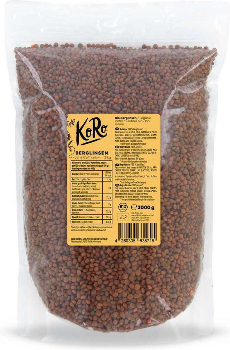 KoRo | Biologische berglinzen | 2 kg
