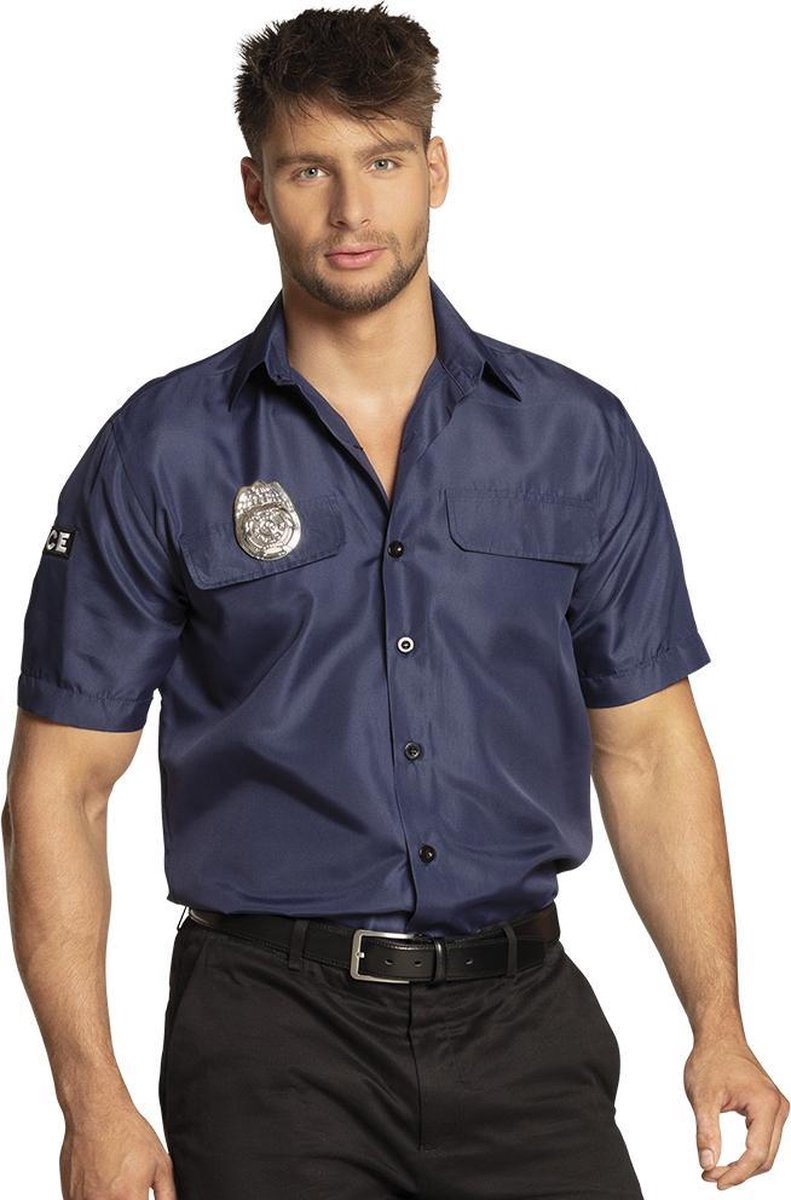 Shirt Politie (XL) - Carnavalskleding