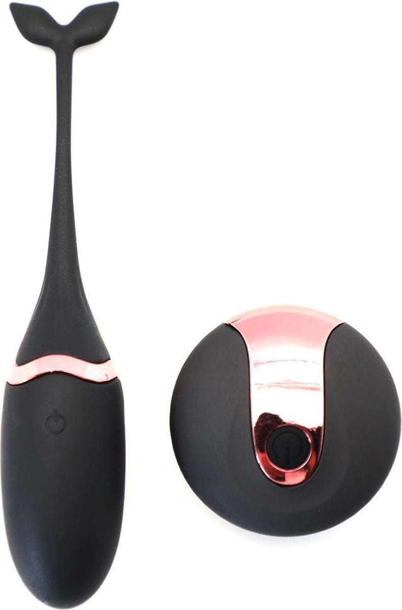 Vibration Egg De Luxe - Sensationeel gevoel - 10 trilstanden - Elegante vorm - Vibrator ei met afstandbediening - Stimulerend voor vrouwen - Draadloos - Batterij oplaadbaar via USB poort - Stimulerend voor clitoris - Zwart - Stimulerend voor G-spot