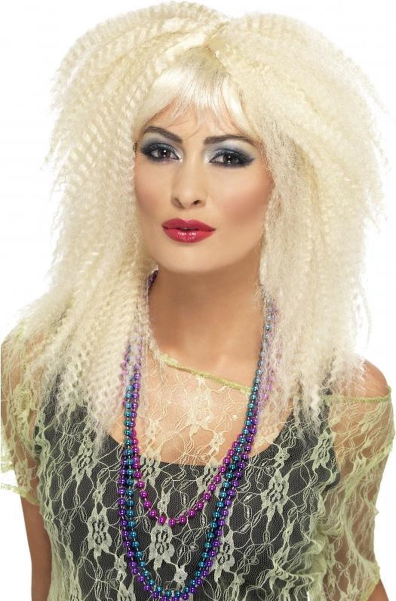 Blonde jaren 80 pruik