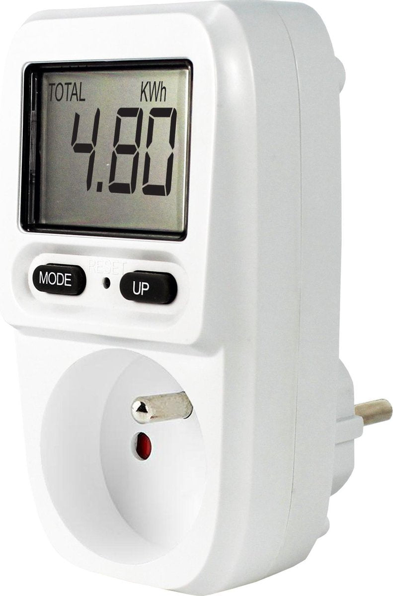 EcoSavers Energie Meter Mini BE / FR plug penaarde | Energieverbruiksmeter | Verbruiksmeter Electriciteit | Electriciteitsmeter