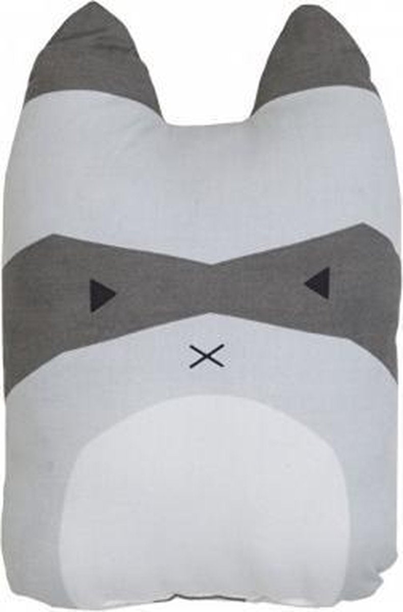 FABELAB Dieren Kussen/Knuffel - Rascal Racoon