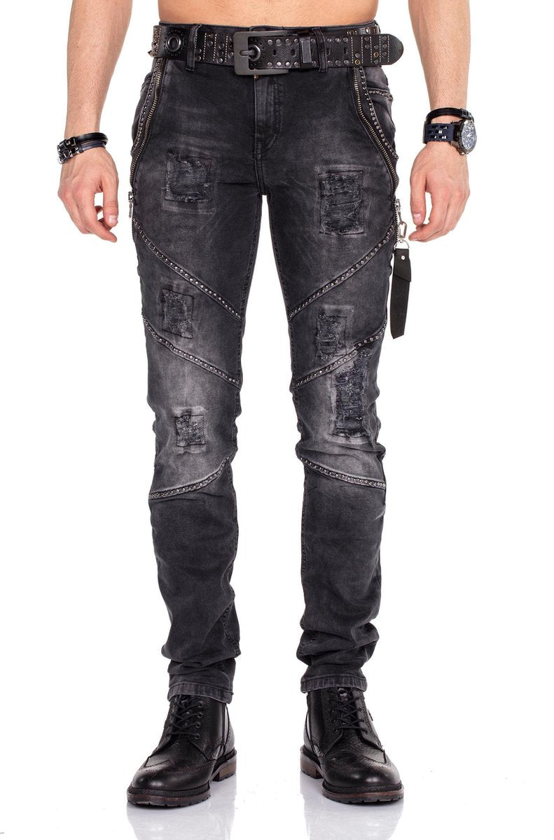 Cipo & Baxx Jeanshose mit Gürtel