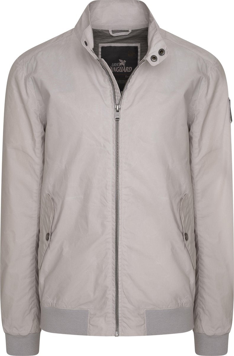 Vanguard - Heren Jas zomer Biker Jacket Off White - Wit - Maat 3XL