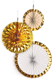 Waaiers Goud Mix - 3 stuks