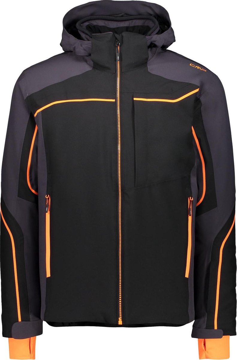 CMP Wintersportjas - Maat 50  - Mannen - zwart/oranje