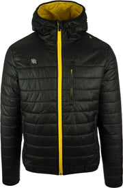 Robey Player Jacket - Voetbaljas - Black/Yellow - Maat L