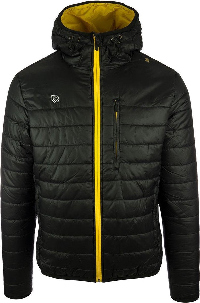 Robey Player Jacket - Voetbaljas - Black/Yellow - Maat 128