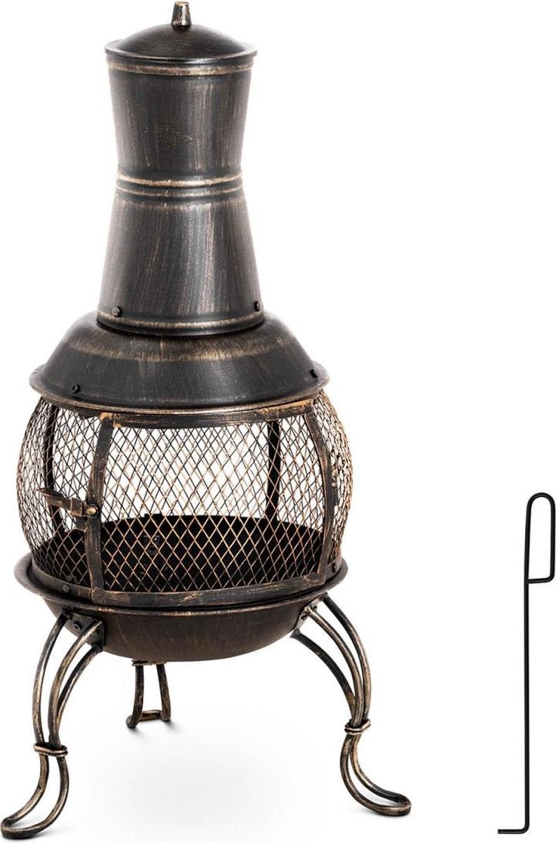 Uniprodo Tuinhaard - Staal Chiminea - 90 cm - 360°