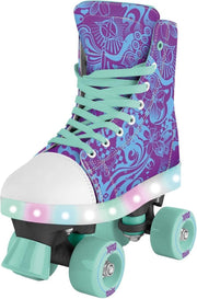 Xootz Canvas Led Quad Rolschaatsen Paars Maat 38