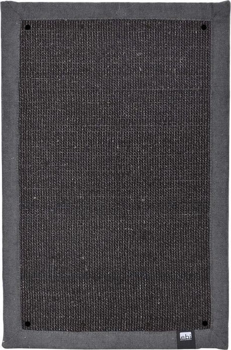 Krabmat krappa hoek Zwart 58x38x1