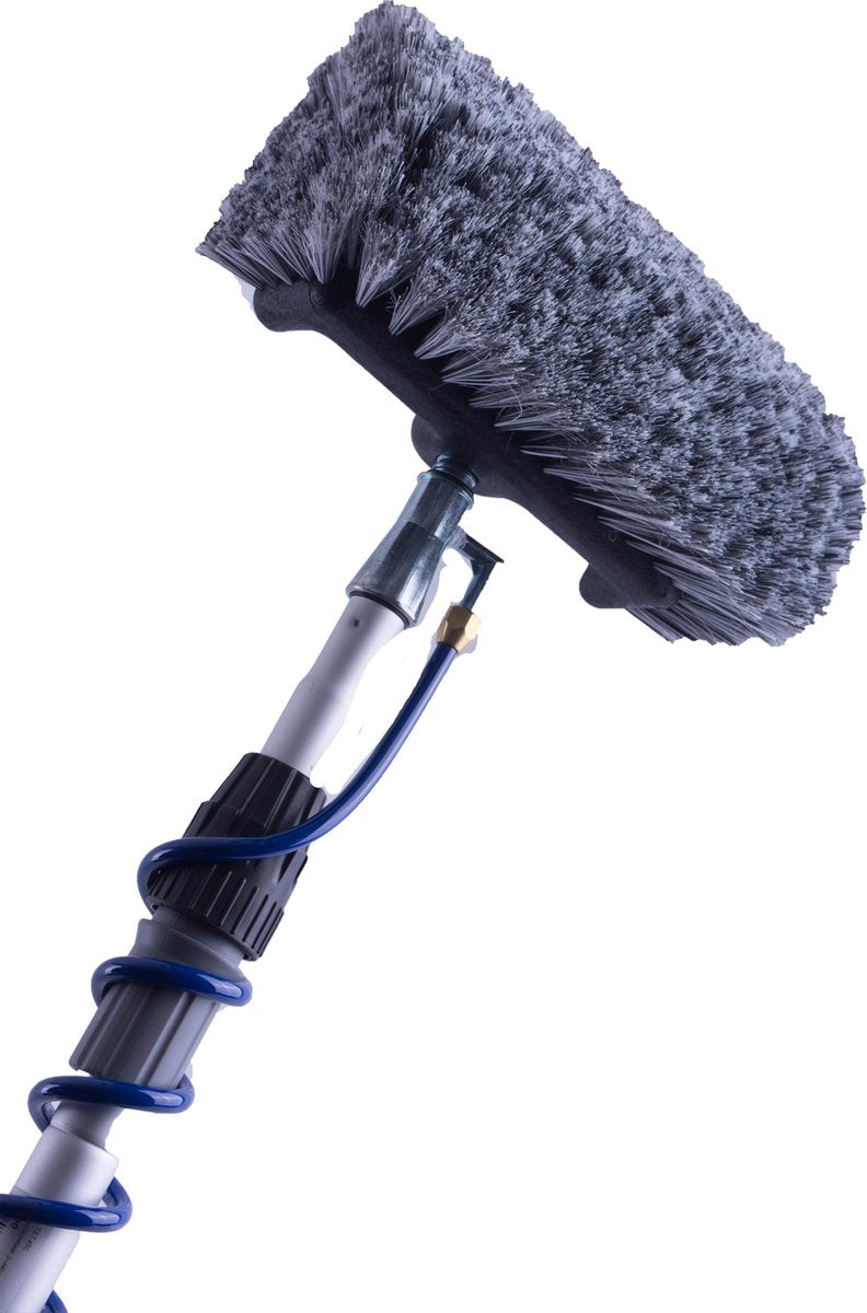 Telescoopsteel + Spiraal & Zeepdispenser + Vijfzijdige wasborstel - 4