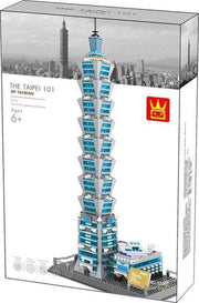 Wange 5221 -Architect Taipei Financial Center - 1512 bouwstenen - Lego Compatibel - Bouwdoos