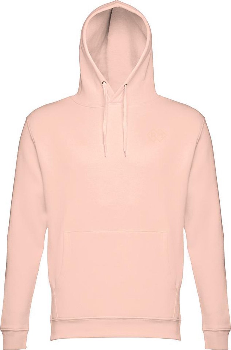 Romobrands_Dames Hoodie_Model Monica_Pastel Salmon