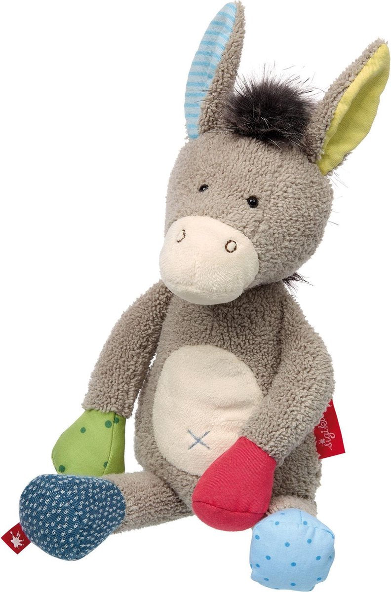 sigikid Patchwork Sweety knuffel ezel 38845