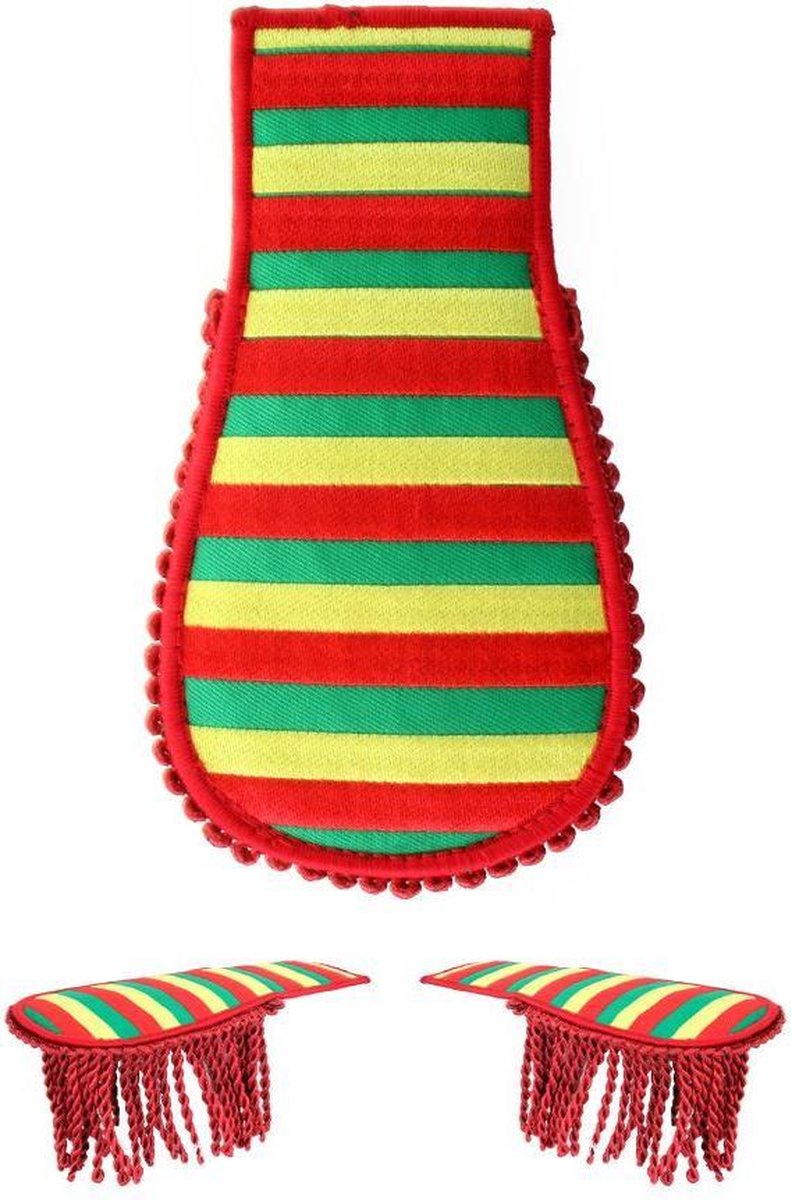 Set schouder epaulette rood/geel/groen gestreept Limburg