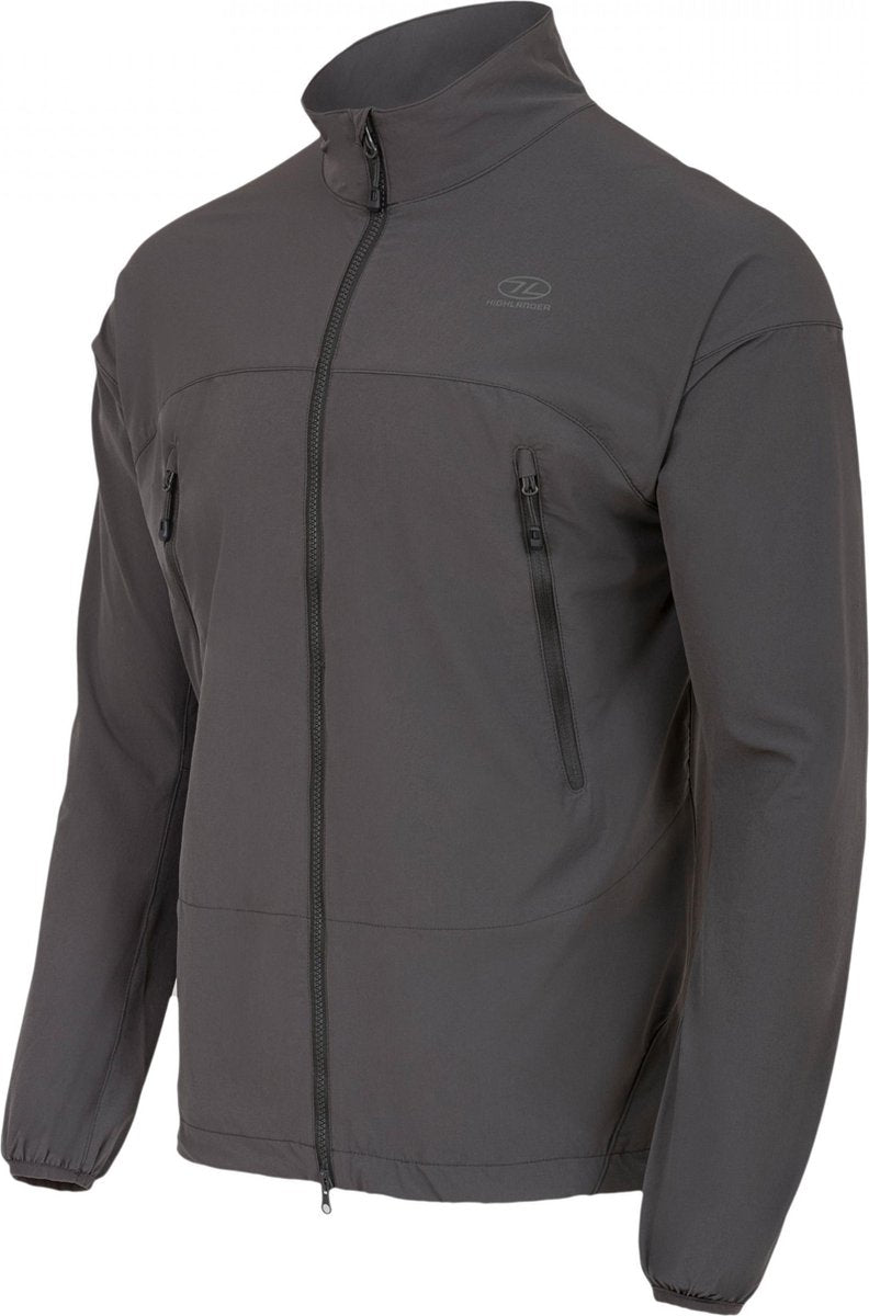 Highlander Outdoorvest Hirta Heren Nylon Donkergrijs Maat M