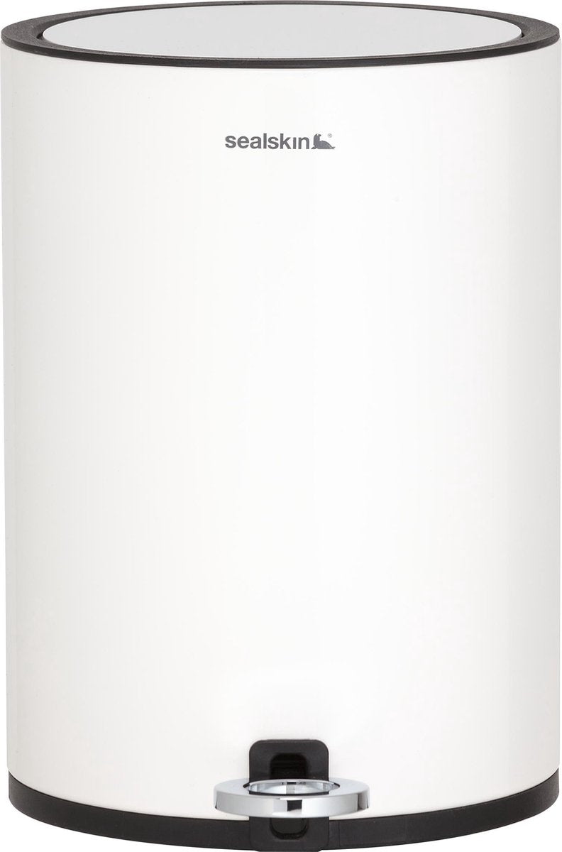 Sealskin Industrial Pedaalemmer 3 liter vrijstaand - Wit
