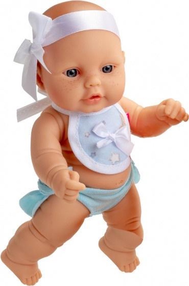 Berjuan Babypop Mini Meisjes 20 Cm Vinyl/textiel Wit