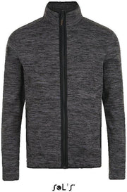 Gebreid fleecevest Sol's Turbo - grijs/zwart - XS