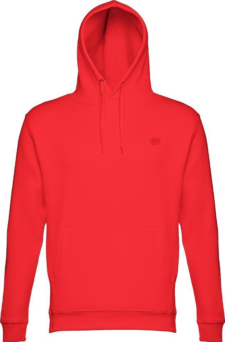 Romobrands_Dames Hoodie_Model Monica_Rood