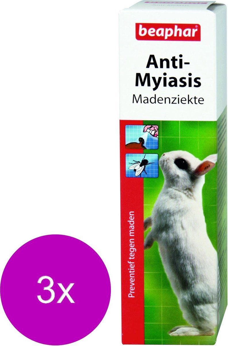 Beaphar Anti Myiasis - Parasieten - 3 x 75 ml