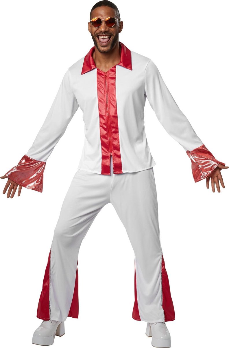 dressforfun - Disco dancer XL  - verkleedkleding kostuum halloween verkleden feestkleding carnavalskleding carnaval feestkledij partykleding - 302153