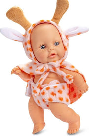 Berjuan Babypop Junior Pluche 24 Cm Wit/oranje