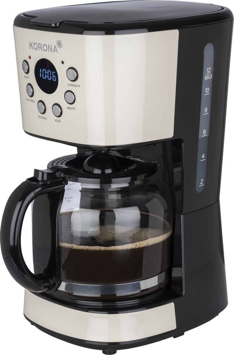 Korona 10666 - retro koffiezetapparaat - crème